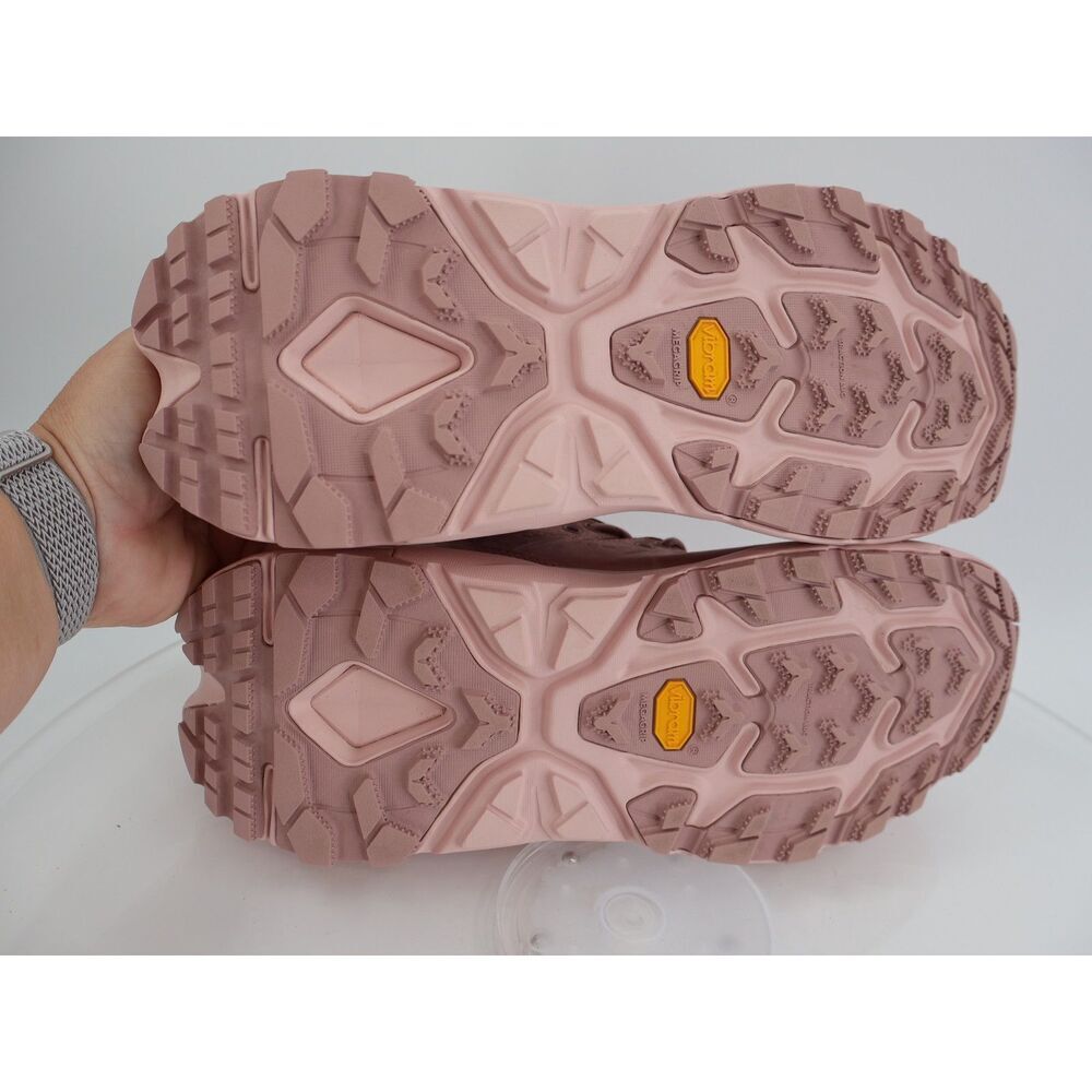 Hoka One One Kaha 2 Low GTX Hiking Shoes Unisex Pink Blush Size Women 13 Leather - Picture 12 of 14